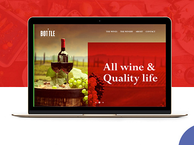 Wine House Website Design branding design ui ux vector web website