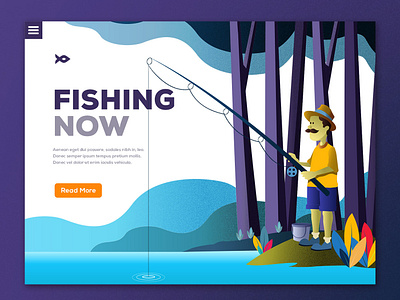 Website Design branding design fish illustration ui ux vector web website