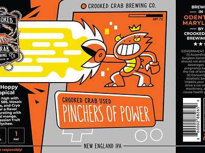 Pinchers of Power Beer Can Art