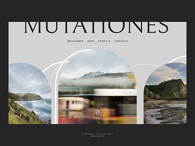 Mutatiōnes 01 | Website Design branding fashion gallery homepage interface landing landingpage logo minimal photography portfolio responsive ui ux web webdesign