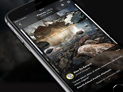 Photo Details app apple details ios8 iphone 6 iphone app osmium photos social travel ui ux