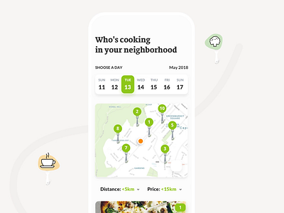 Food Ordering App animation app clean cooking foodsharing illustration interface ios map ossmium profile ui user interface ux