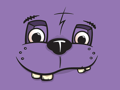 WIP Faces animal character color design expression face illustration lightning teeth vector