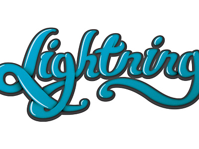 Lightning Type lightning script typography