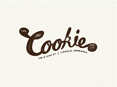 The Cookie Co. cookie dippin hand jar lincoln munch nebraska nom nom script sweets type typography