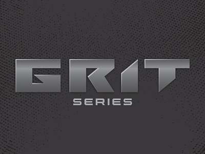 Grit Type Logo cut dark gradient grit grunge laceration metal sleek slice type typography vector