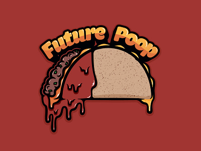 Future Poop: Taco birriataco dinner drip drippy food future futurepoop illustration lunch poop snack taco vector