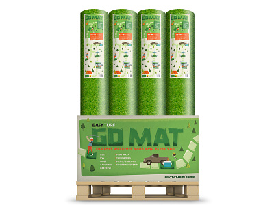 Go Mat carpet go grass green illustration mat palette path roll turf vector