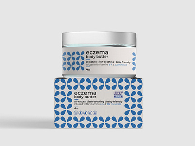 Cosmetic cream jar and box packaging blue clean concept cosmetic label cosmetic packaging cream jar cream label minimal label simple pattern