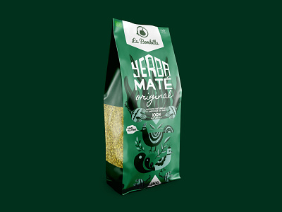 Yerba Mate Packaging design funky illustration nature illustration packaging design tea yerba mate