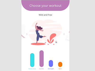 Choose that workout! adobe xd animation design illustration ux xd animate