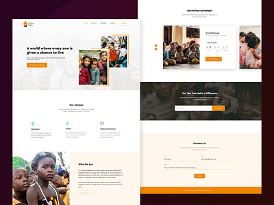 HDCF - Landing page design