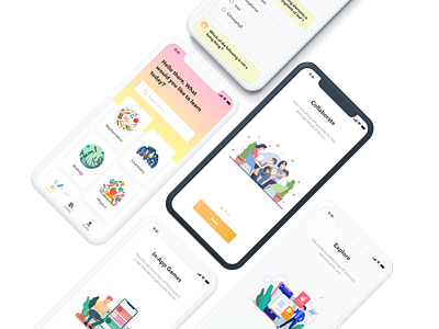 E-learning App for Teens app design figma product design ui user experience user interface design ux