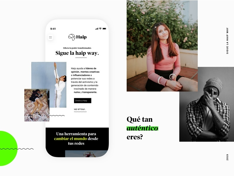 Haip real brand real haip graphic design art graphic real agency app branding art direction