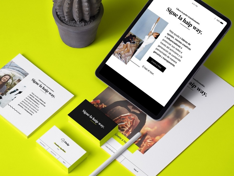 Haip real real brand real agency haip branding art direction app