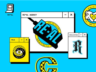 RE*AL art direction art graphic branding graphic design illustration real real agency real brand