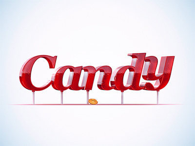 Candy brooks candy font lollipop red type yummm
