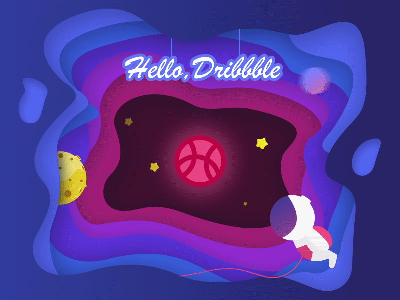 Hello，Dribbble design illustration ui