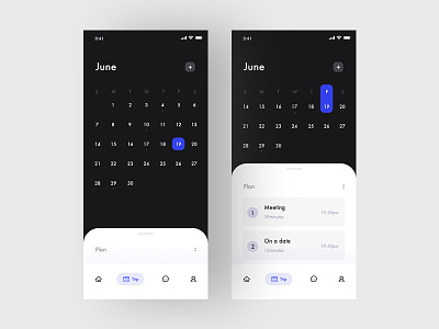 Date UI Design app design icon ui