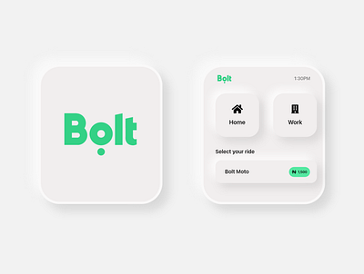 BoltNG Soft UI(Neumorphism) Design | Light mode branding design product design ui