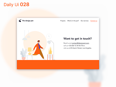 Daily Ui 028 - Contact colors contact daily ui design desktop interaction design product design ui ui design ux