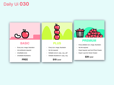 Daily Ui 030 - Pricing