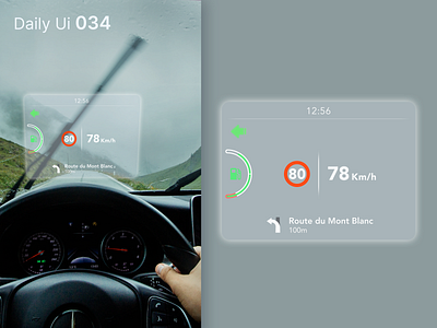 Daily Ui 034 - Car Interface augmented reality car daily ui dailyui design driving transparent ui ui design uidesign ux