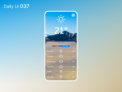 Daily Ui 037 - Weather