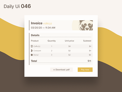 Daily Ui 046 - Invoice