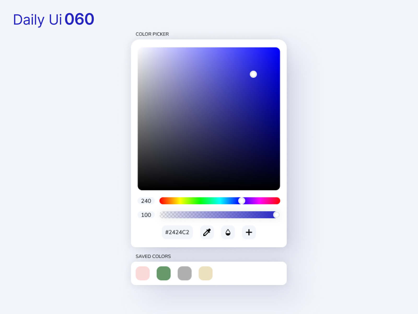 Daily UI 060 - Color Picker by Victor Pérouse on Dribbble