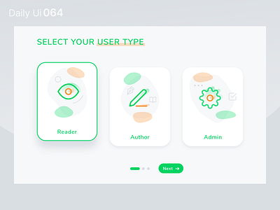Daily Ui 064 - Select User Type