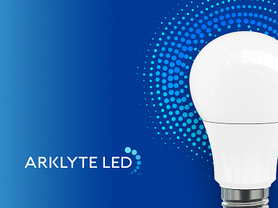 ARKLYTE LED Brand Identity blue brand business design energy identity illuminate led light logo redesign