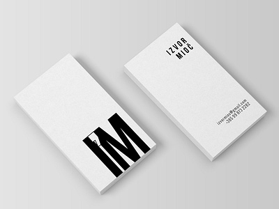 Business card design busines card minimalist monogram