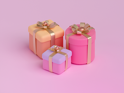 3D Gift Boxe