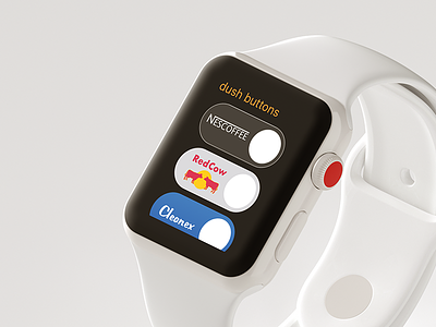 Dush Buttons (Amazon Apple Watch App Concept) amazon app apple watch buttons dash mockup