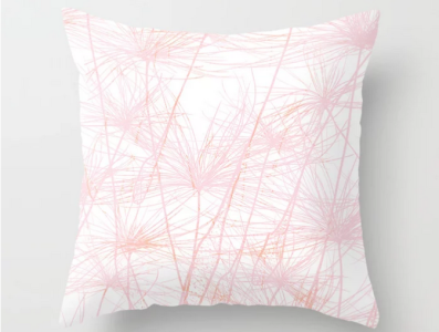 You Go Girl Throw Pillow analu louise decor digital art home stuff illustration pattern pattern design pillow rose