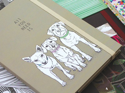 Sketchbooks black white digital art dog illustration dogs illustration log love wacom