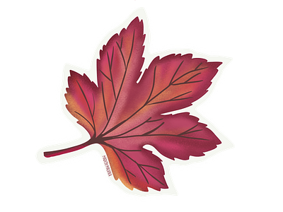 Fall leaf animal cartoon cricut design fall illustration leaf logo procreate sticker sticker design stickers vector