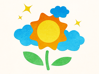 Sun Flower design graphic design illustration logo