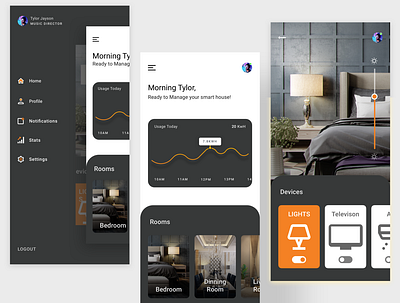 smart home application designer famous follow latest layout likes minimal minimalist new popular portfolio recent remote resume smarthome ui uiux ux work