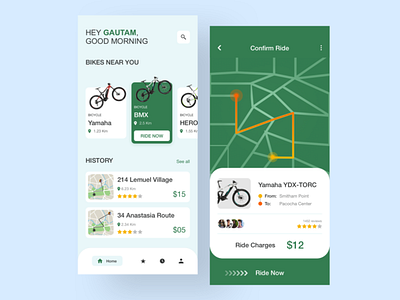 Cycle Rental App cycle cycleapp cyclesrender easy freelancer heropage inspiration instagram likes lowprice mobiledesign popular projects rental sketch ui uidesign uiux website websites