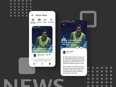 News app concept app design illustrator ui ux web