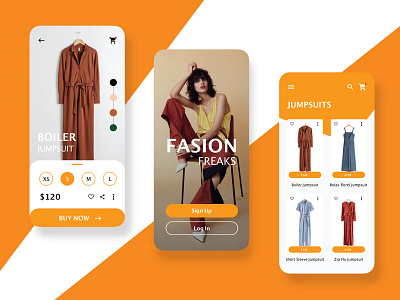 Fasion app concept app ui ux