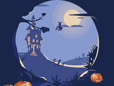 Happy halloween design halloween halloween party illustrator night spooky