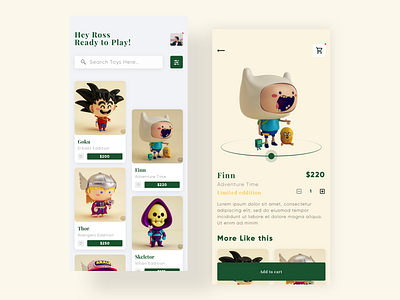 TOYS APP CONCEPT design like love minimalism minimalistic popular tools toy uidesign