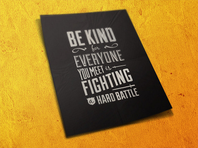 Be Kind battle fighting kind