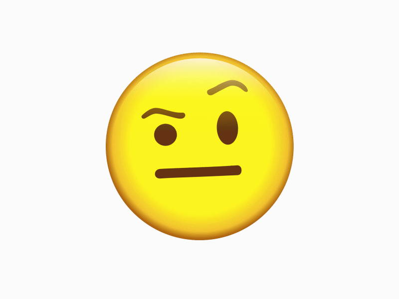 Emoji animation: Doubt aftereffects emoji lottie