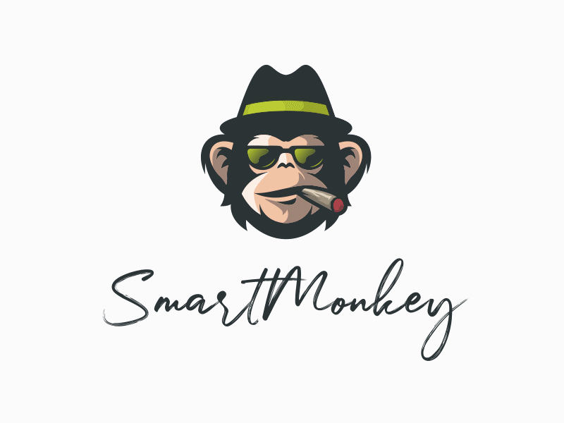 Smart Monkey aftereffects logo lottie