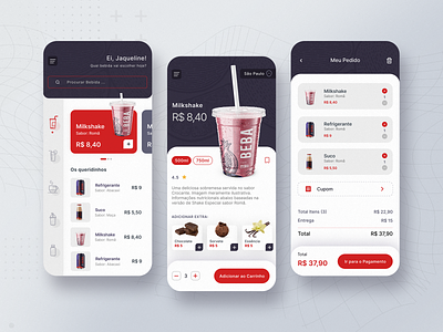 Food/Drink Menu appmobile dailyui design drink food menu mobile ui