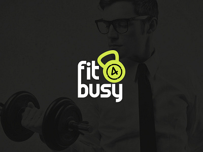 Fit Busy brand branding gym logo logo identity logotype nutrição personal